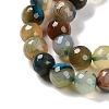 Natural Agate Beads Strands G-M437-B01-01C-4