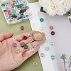 110Pcs 11 Colors Lampwork European Beads LAMP-GA0001-19-3