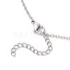 304 Stainless Steel Empty Macrame Pouch Star Moon Pendant Cable Chain Necklace Making NJEW-JN05281-02-6