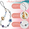 Resin & Acrylic Mobile Straps HJEW-WH20012-06-6