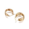 304 Stainless Steel Geometric Hoop Earrings STAS-D171-27G-2