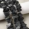 Natural Black Tourmaline Beads Strands G-I283-F12-1
