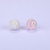 Printed Round Silicone Focal Beads SI-JX0056A-33-1