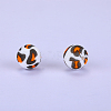 Printed Round Silicone Focal Beads SI-JX0056A-159-1