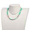 Handmade Polymer Clay Heishi Beaded Necklaces NJEW-JN02910-04-4