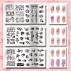 Stainless Steel DIY Nail Art Templates MRMJ-WH0092-045-3