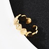 Brass Adjustable Cuff Rings for Women RJEW-B132-01A-G-2