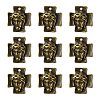 Tibetan Style Alloy Cross with Jesus Alloy Pendants for Easter Jewelry MLF10674Y-NF-1