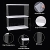 2-Tier Transparent Acrylic Minifigures Display Case ODIS-WH0043-23B-3