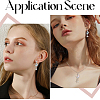 12Pcs 3 Colors Alloy Glass Pendants FIND-SC0021-07-5