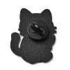 Cat with Fish Enamel Pins JEWB-I055-05EB-07-2