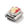 Envelope 304 Stainless Steel Enamel Connector Charms STAS-L023-003F-2