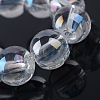 Electroplate Glass Beads Strands EGLA-Q062-6mm-A09-4