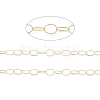 Brass Hollow Oval Link Chains CHC-M025-29G-2