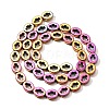 Electroplated Synthetic Non-magnetic Hematite Beads Strands G-L613-Z01-02I-2