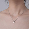 Non-Tarnish 201 Stainless Steel Infinity Pendant Necklace NJEW-OY001-13-2