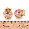 304 Stainless Steel Enamel Pendants STAS-T068-10A-3
