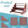 5-Tier Wood Semicircle Dessert Display Risers ODIS-WH0030-182A-3