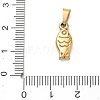304 Stainless Steel Pendants STAS-B141-03G-G-3