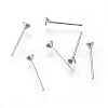 304 Stainless Steel Post Stud Earring Settings STAS-E446-01A-P-2