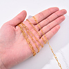 Brass Paperclip Chains CHC-R134-G-7