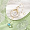 Moon Brass & 304 Stainless Steel Hanging Suncatchers HJEW-TA00154-2