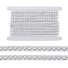 10 Yards Polyester with ABS Plastic Half Round Bead Lace Trim OCOR-GA0002-76B-1