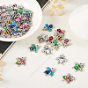  60Pcs 12 Colors Alloy Enamel Pendants ENAM-TA0001-61-6