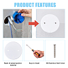 SUPERFINDINGS Round PP Plastic Electric Junction Box Cover FIND-FH0006-57-5