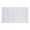 Natural White Shell Heart & Pearl Stud Earrings PEAR-N020-05P-4