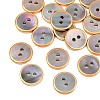 Golden Edge Naturl Black Lip Shell Button SH-CBA0ED6-01A-1