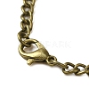 Alloy Glass Pendant Pocket Necklace WACH-S002-16AB-3