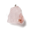 Raw Rough Natural Ferruginous Quartz Pendants G-A028-01F-2