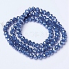 Electroplate Glass Beads Strands EGLA-A044-P3mm-A16-2