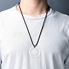 3Pcs Natural Afghan White Jade Hollow Big Pendants G-CA0001-79-6