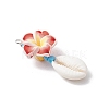 Flower Pendants PALLOY-JF03784-4