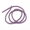 Faceted Rondelle Glass Beads Strands X-GLAA-M028-2mm-A02-3