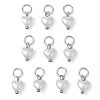 ABS Imitation Pearl Charms PALLOY-JF03222-01-1