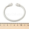304 Stainless Steel Torque Bangles BJEW-G584-05-8