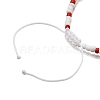 4Pcs Glass Seed Beads Braided Bead Bracelets for Men Women BJEW-TA00648-5