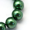 Baking Paint Pearlized Glass Pearl Round Bead Strands X-HY-Q330-8mm-71-3