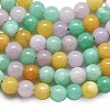 Natural Malaysia Jade Beads Strands G-L645-A01-6mm-34-4