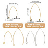 304 Stainless Steel Earring Hooks STAS-UN0015-52-3