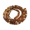 Electroplate Transparent Glass Beads Strands EGLA-Q132-4MM-A09-2