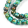 Baking Paint Glass Beads Strands DGLA-N003-6mm-B08-4