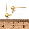 201 Stainless Steel Stud Earring Findings STAS-R156-01G-05-2