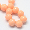 Baking Paint Glass Round Bead Strands X-DGLA-Q020-8mm-06-2