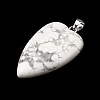 Natural Howlite Pendants G-F820-04P-08-2