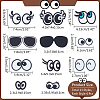  11 Styles Eye Cotton Embroidery Iron on Clothing Patches DIY-NB0010-15-2