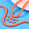 Handmade Polymer Clay Bead Strands CLAY-ZX006-01O-7